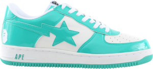 Bapesta Low White Turquoise